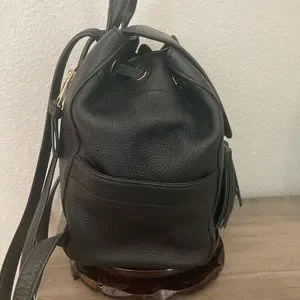 Tory Burch Whipstitch Logo Mini Backpack B… Tas Tory Burch 40916 Whipstitch Logo Mini Bag Bark Original  main image 3